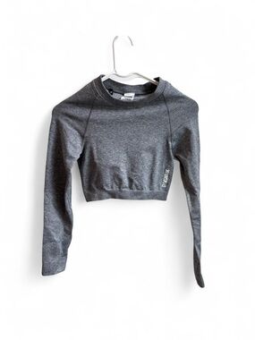 Gymshark Adapt Marl Seamless Long Sleeve Crop Top